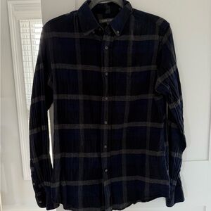 Slate & Stone Blue and Gray Casual Button Down Shirt